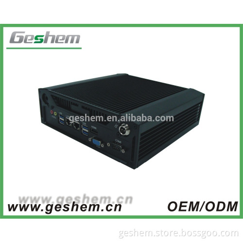Geshem Tech factory price PC-GS5051A mini pc with 4GB ram ubuntu mini pc 2 ethernet mini pc